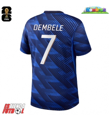 Francia Ousmane Dembele #7 Primera Equipación Mundial 2026 Manga Corta